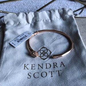 Ashlee Pinch Bracelet In Rose Gold Drusy